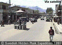 Typical street in Skardu