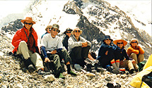 Trekkinggruppen i baslägret