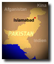 Map with Islamabad